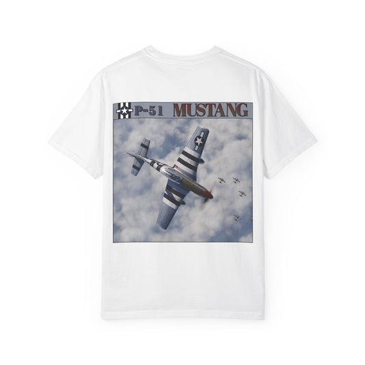 Vintage Airplane Graphic T-Shirt, P-51 Mustang Aviation Tee, Unisex Pilot Shirt, Gift for Aviators, Aeronautics Apparel