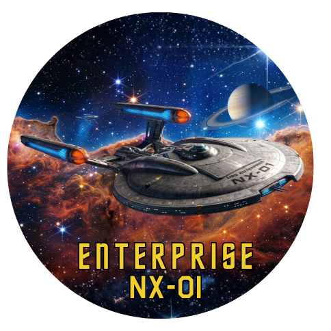 Star Trek NX-01 Challenge Coin With Optional Keychain