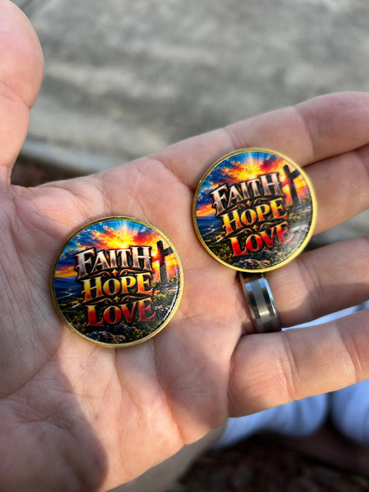 3 Coin Set - Faith, Hope & Love Set - Wear His Word Coin 3 Coin Set