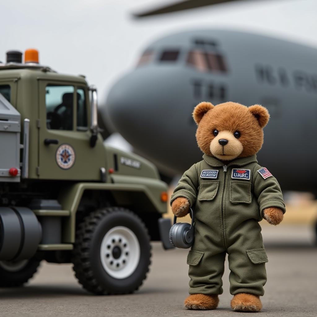 US Air Force Teddy Bear Clipart: 73 PNG Files for Sublimation