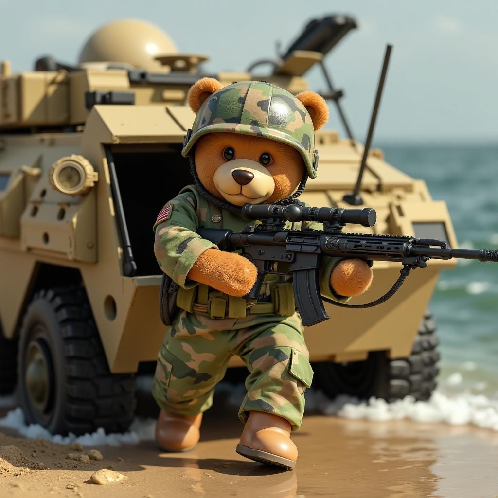 Marine Corps Teddy Bear Clipart: 78 USMC PNG Files for Sublimation