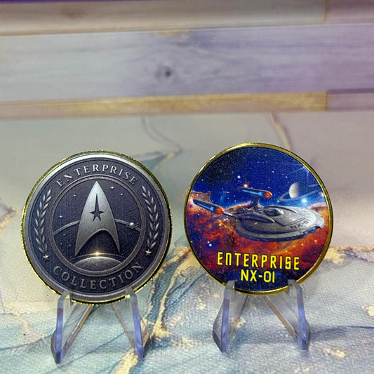 Enterprise NX-01 Trek Challenge Coin 1 of 8 coin limited edition set