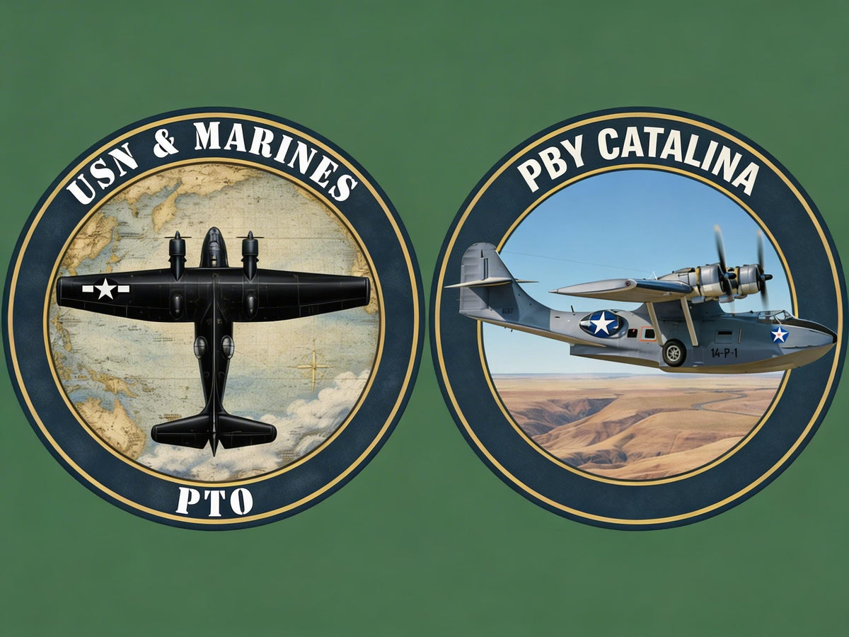 Limited Edition WWII Pacific Airpower Challenge Coins Set, UV Printed 40mm