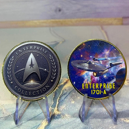 Enterprise 1701-A Trek Challenge Coin 1 of 8 coin limited edition set