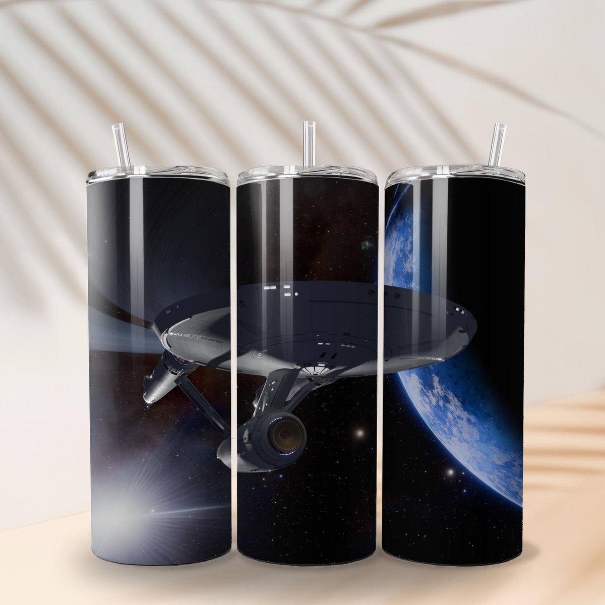 Sci-Fi Starship Tumbler Wrap: High-Res PNG (Digital Download)