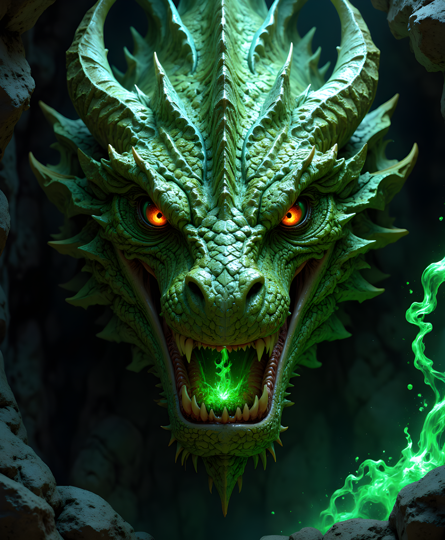 8 x 11 Peek-a-boo Dragon Print