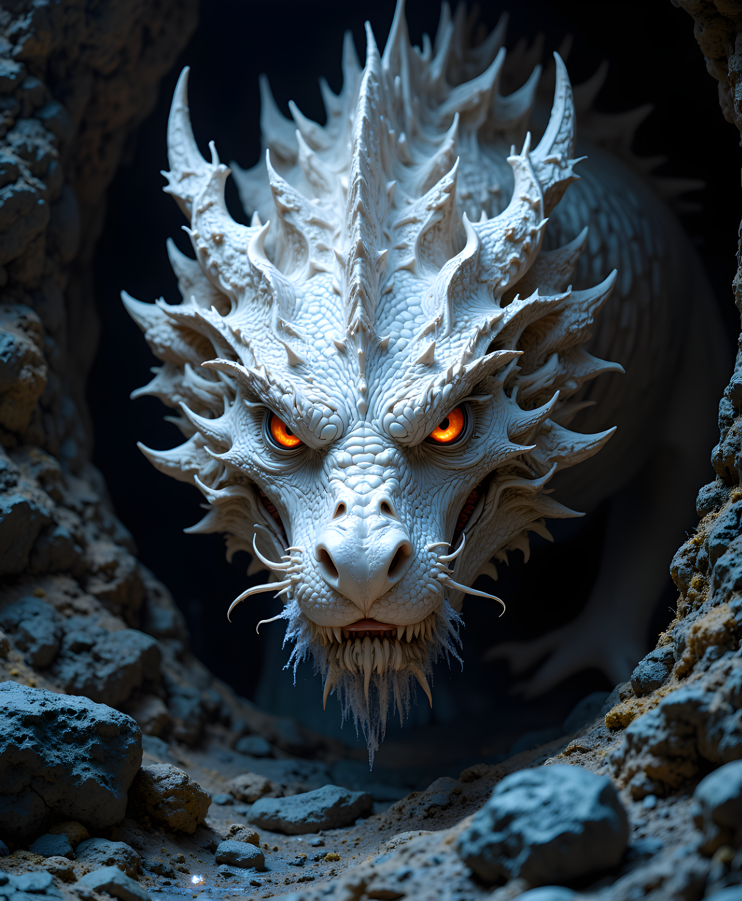 8 x 11 Peek-a-boo Dragon Print