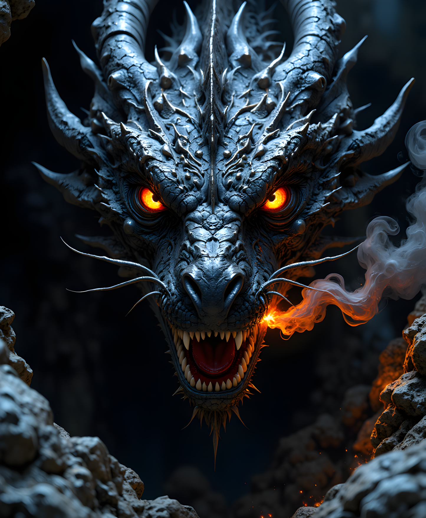 8 x 11 Peek-a-boo Dragon Print