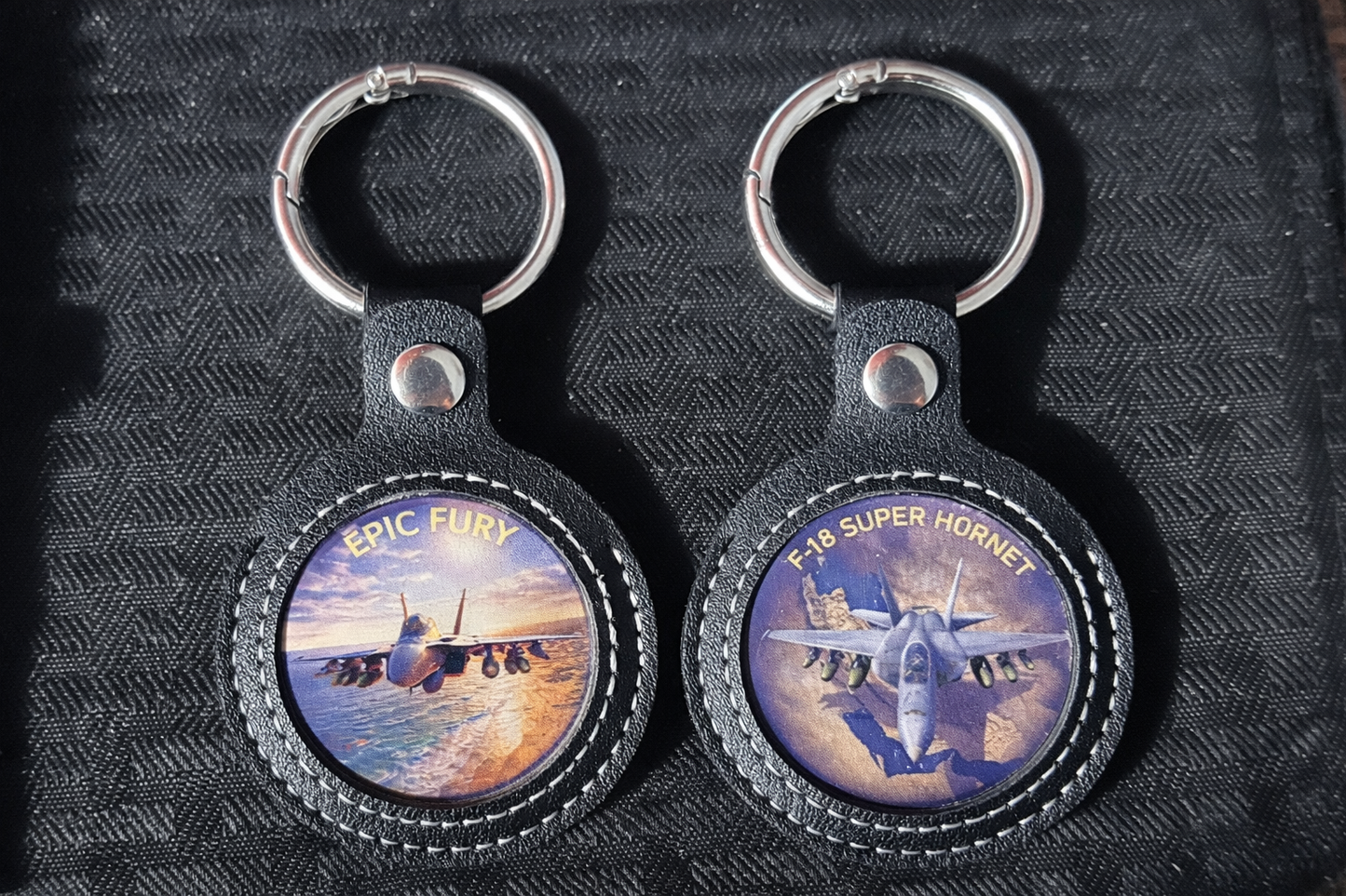 Epic Fury Limited Edition Coin Set with Leather Display Keychain