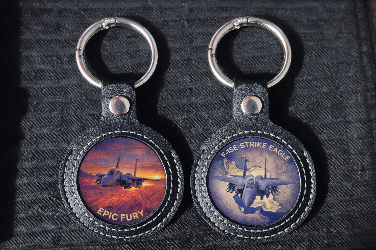 Epic Fury Limited Edition Coin Set with Leather Display Keychain