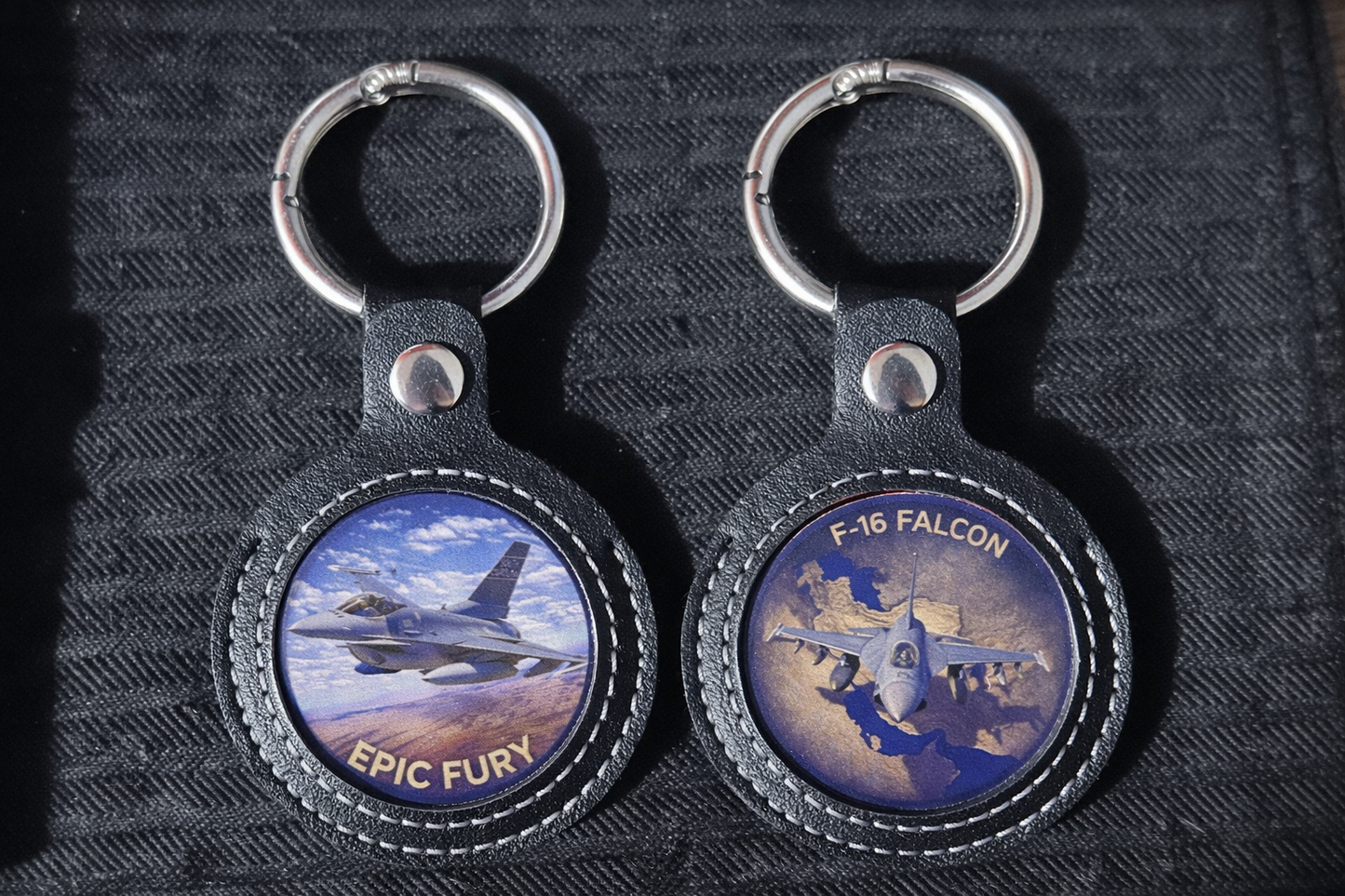 Epic Fury Limited Edition Coin Set with Leather Display Keychain