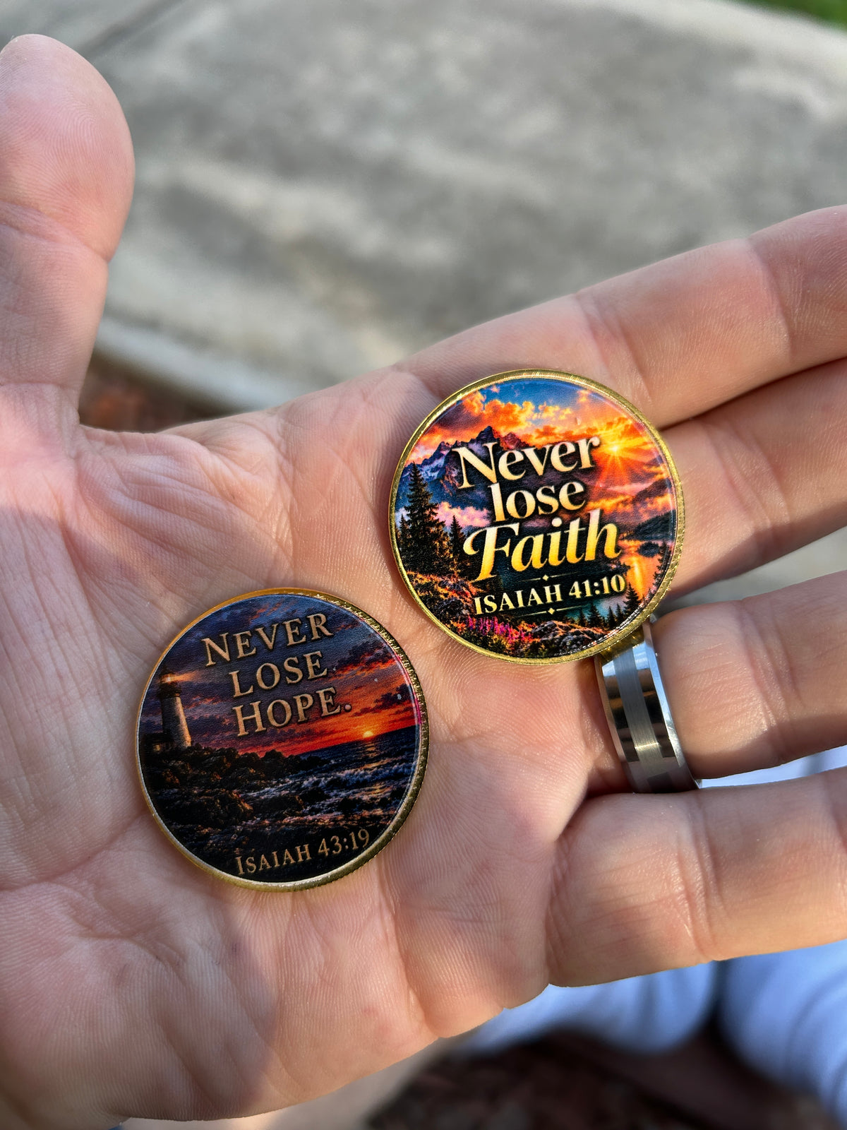 3 Coin Set - Faith, Hope & Love Set - Wear His Word Coin 3 Coin Set
