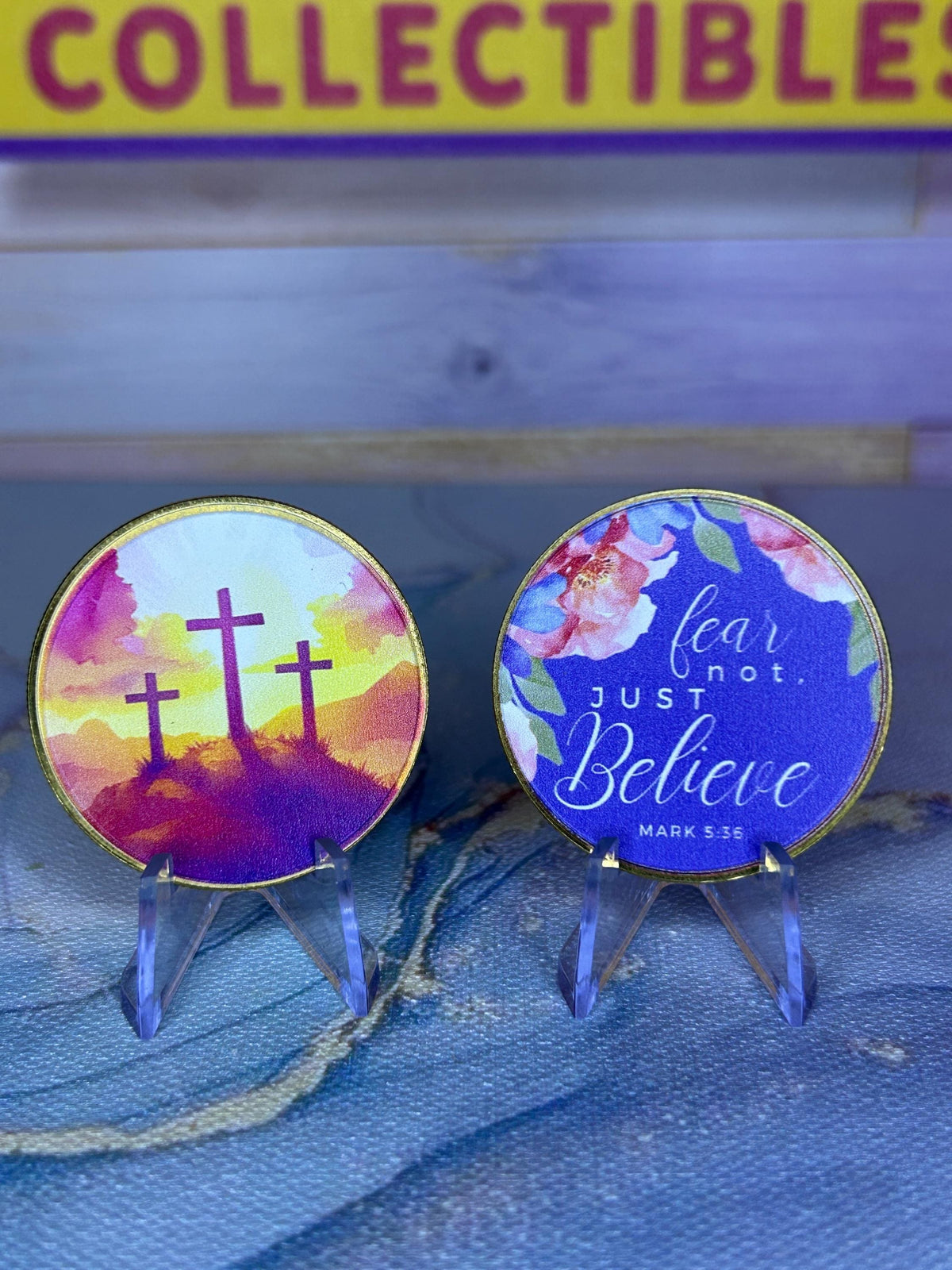 Scripture Coin Just believe / Mark 5:36