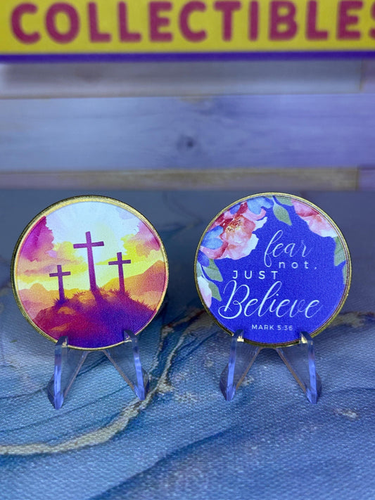 Scripture Coin Just believe / Mark 5:36