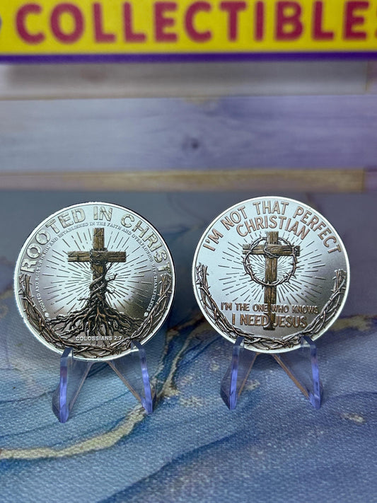 Scripture Coin Rooted in Christ